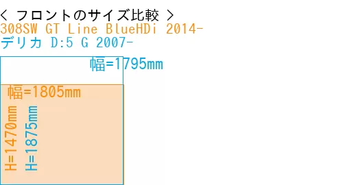 #308SW GT Line BlueHDi 2014- + デリカ D:5 G 2007-